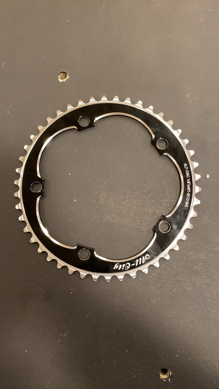 All-City Cycles 314 Messenger Ring Bike Parts (Chainring) 46T Black