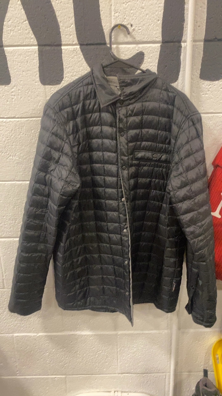The North Face Button Up Insulated Jacket (Synthetic) L Black