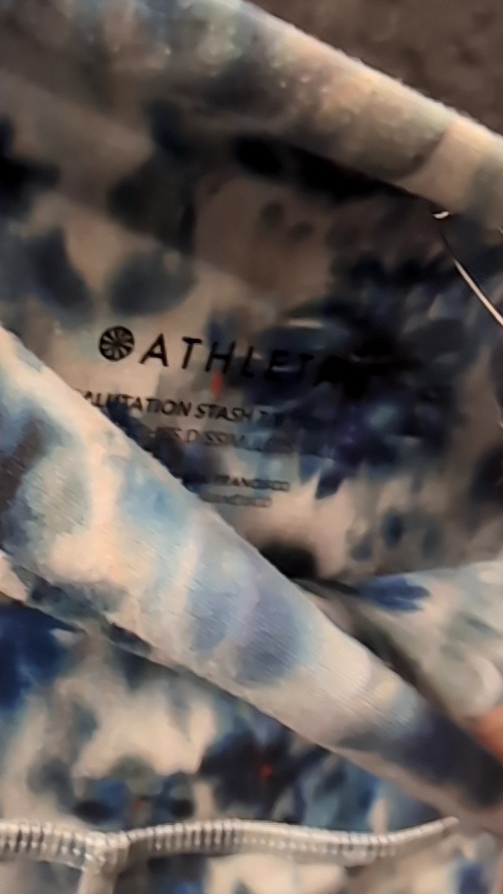 Athleta Pants (Yoga) L Blue and White