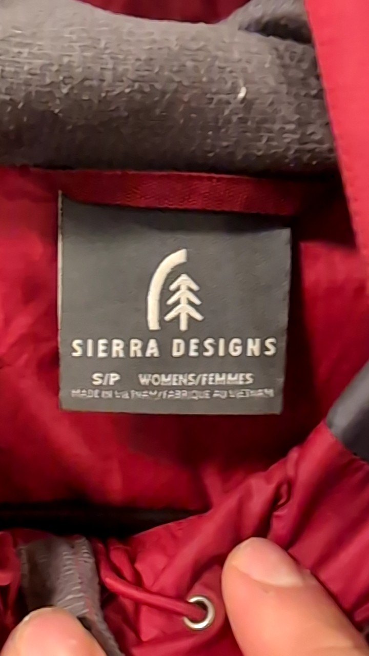 Sierra Designs Jacket S Red Hurricane