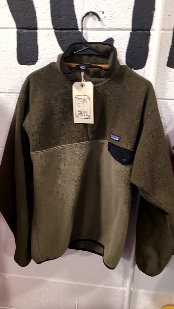 Patagonia Jacket M Green Synchilla Snap-T