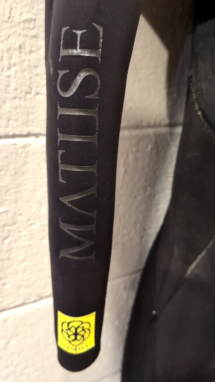 Matuse d'Arc Full 4/3mm Chest Zip Wetsuit 6 Black