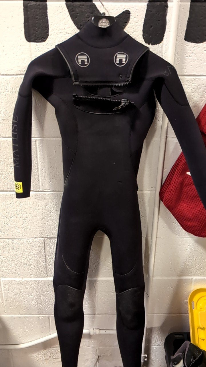 Matuse d'Arc Full 4/3mm Chest Zip Wetsuit 6 Black