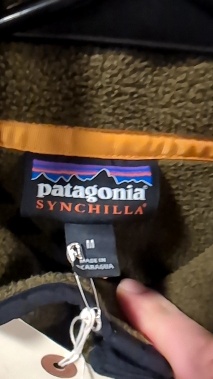 Patagonia Jacket M Green Synchilla Snap-T