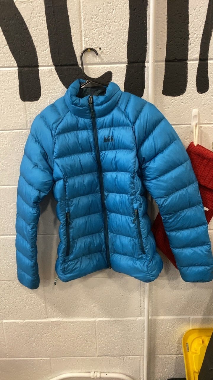 W's REI Down Jacket (Full Zip) (No Hood) S Blue