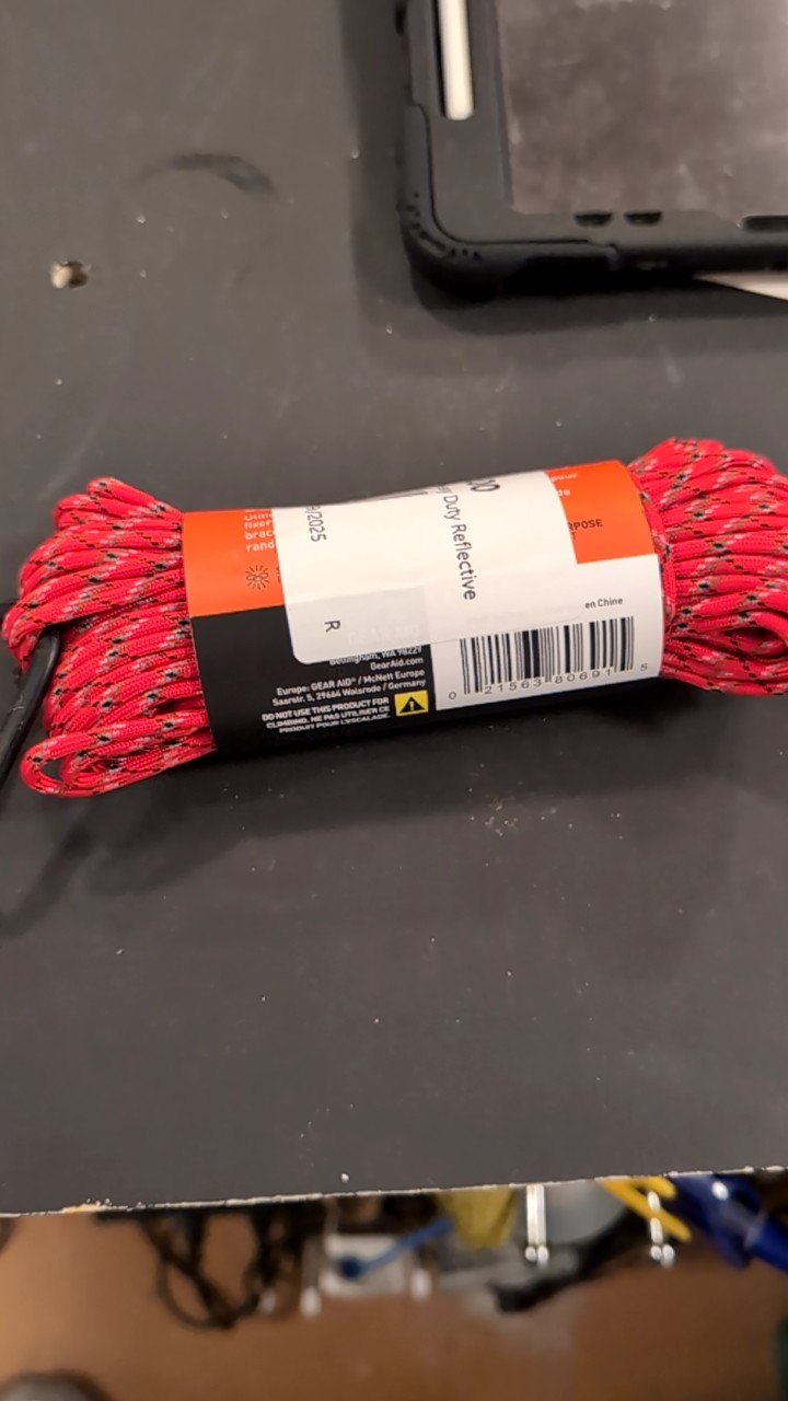 Gear Aid Paracord Red Heavy Duty Reflective