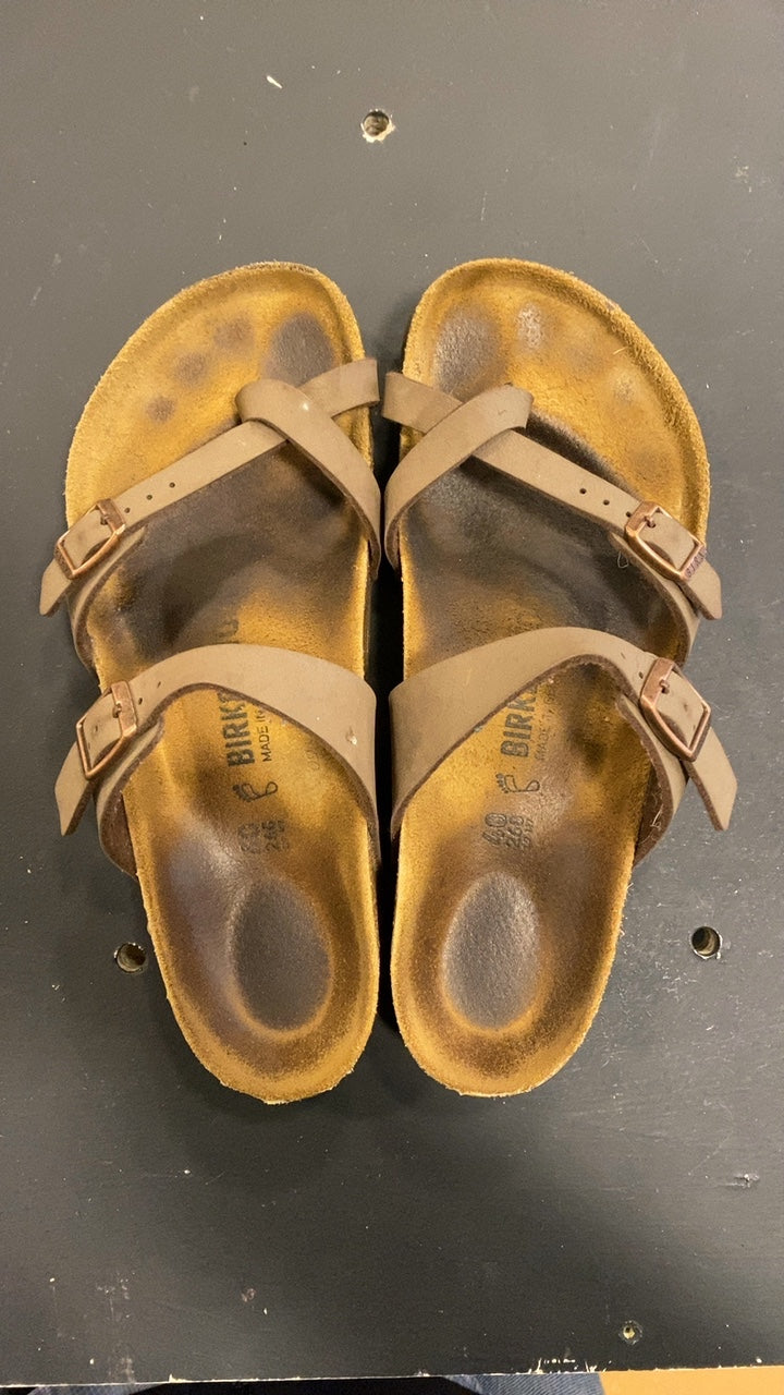Birkenstocks Mayari Slide Sandals M7 Brown