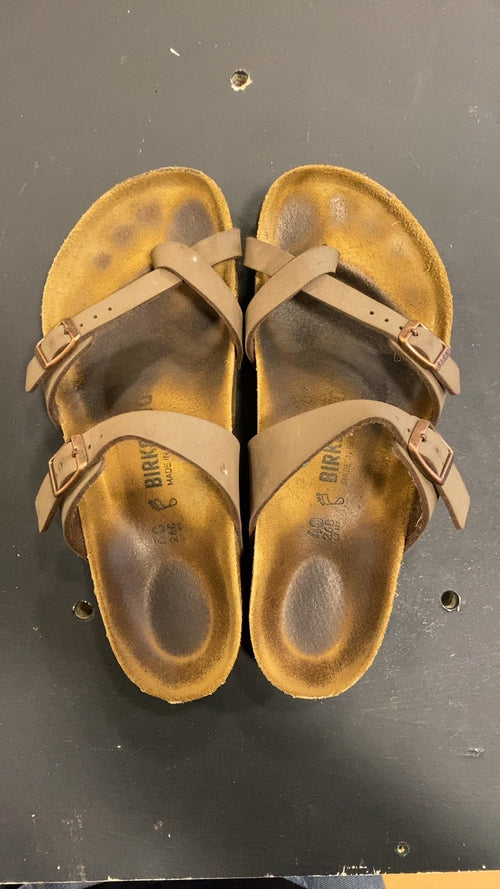 Birkenstocks Mayari Slide Sandals M7 Brown