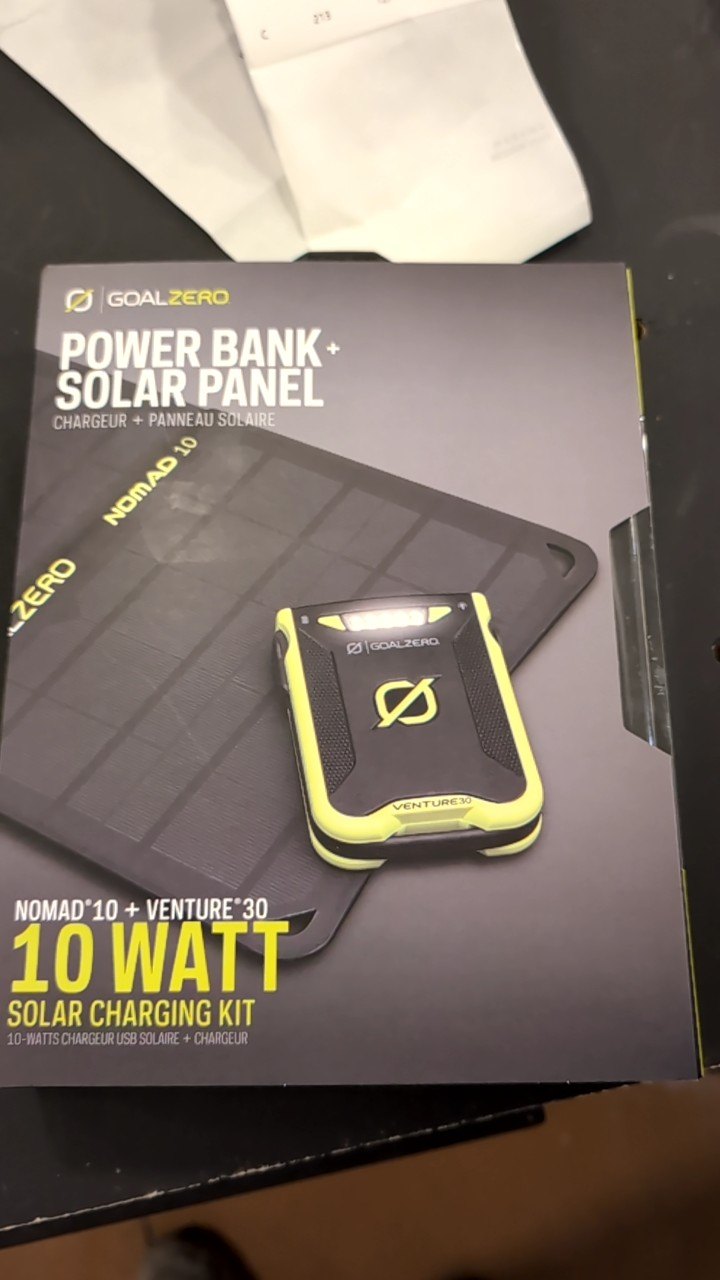 GoalZero Solar Charger Nomad 10 + Venture 30