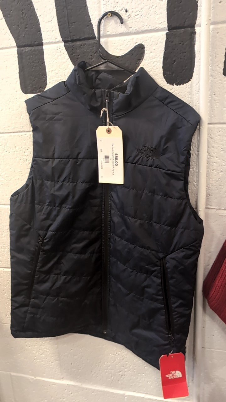 The North Face Puffy Vest M Navy Blue
