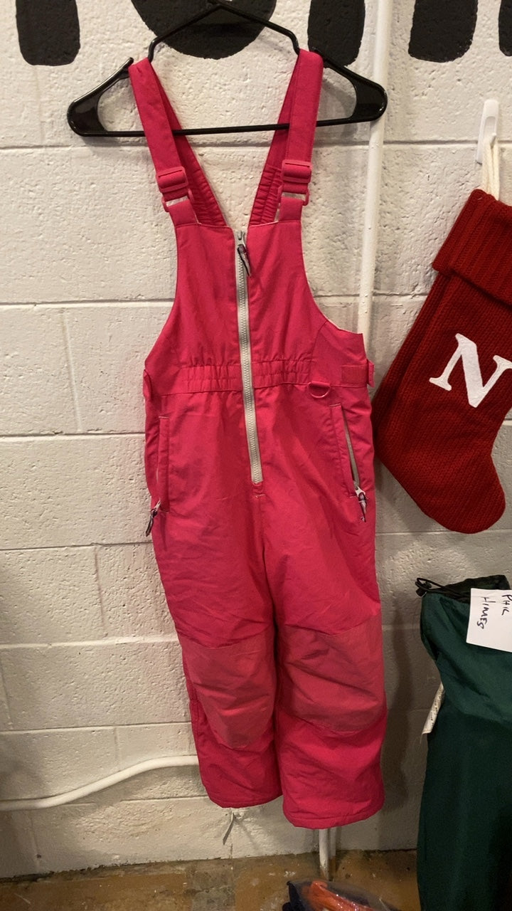 Amazon Essentials Bib (Snow) Youth M Pink