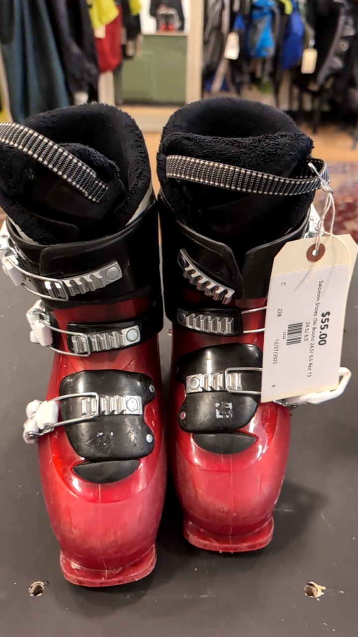 Salomon Shoes (Ski Boots) 24.5/ 6.5 Red T3