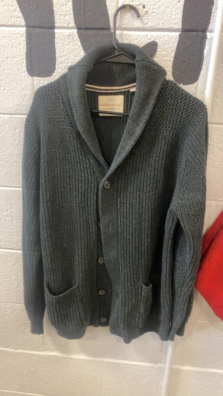WeatherProof Vintage Jacket XL Green Cardigan