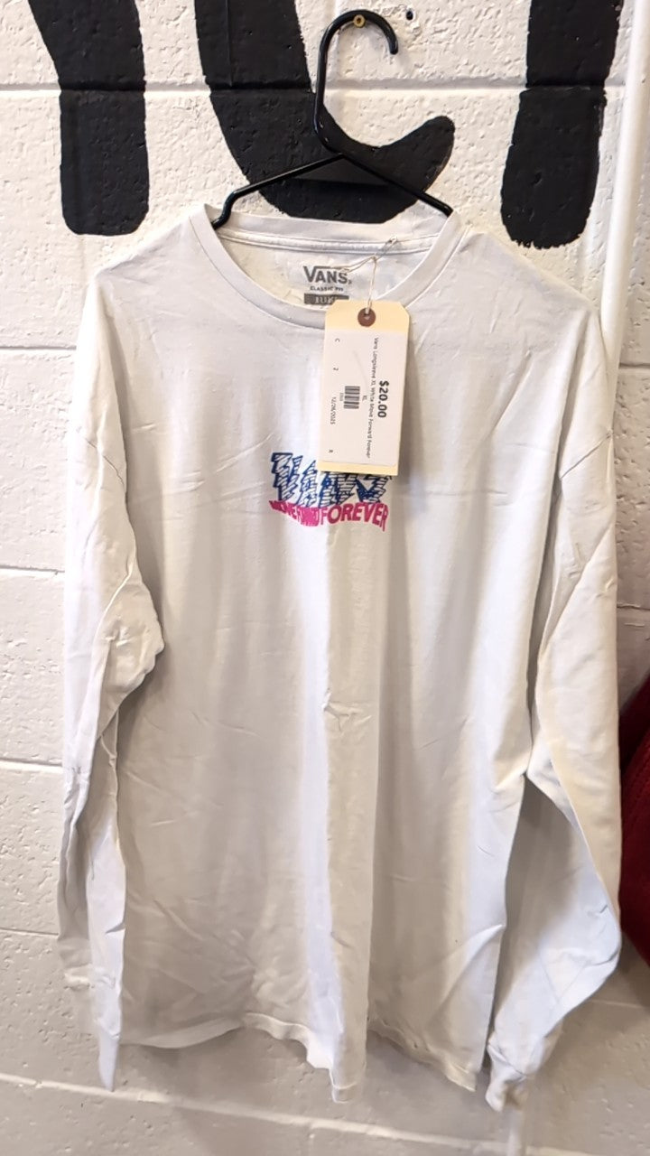 Vans Longsleeve XL White Move Forward Forever