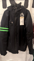 Sessions Jacket (Full Zip/Snow) L Black/Green MVP