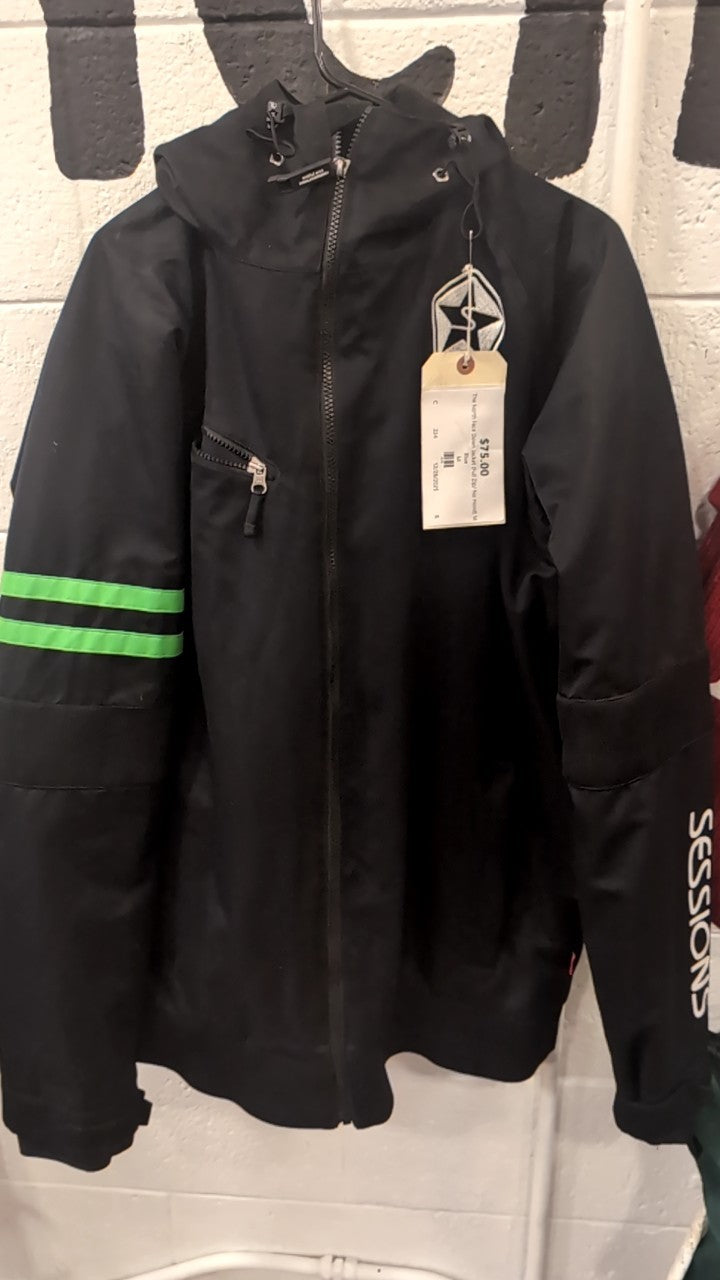 Sessions Jacket (Full Zip/Snow) L Black/Green MVP