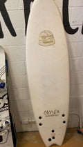 Catch Surf Skipper Thruster x Evan Rossel Surfboard (Mid-Length) 6"0" White/Gold
