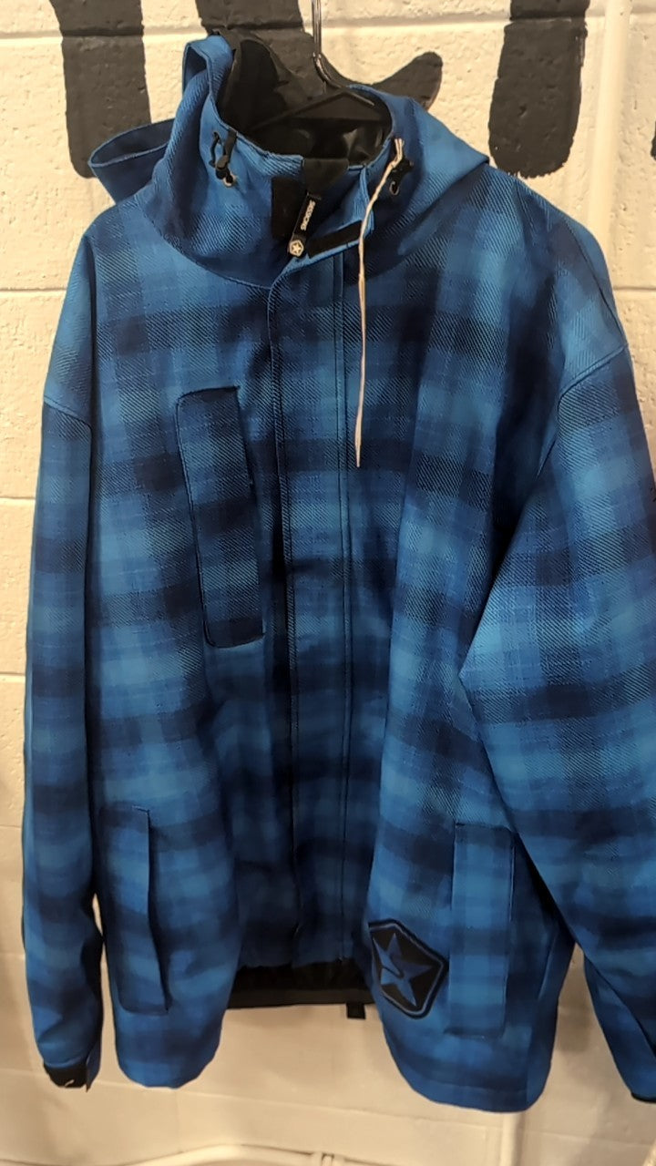 Sessions Jacket (Full Zip/Snow) XL Terrain Evolution Blue Plaid