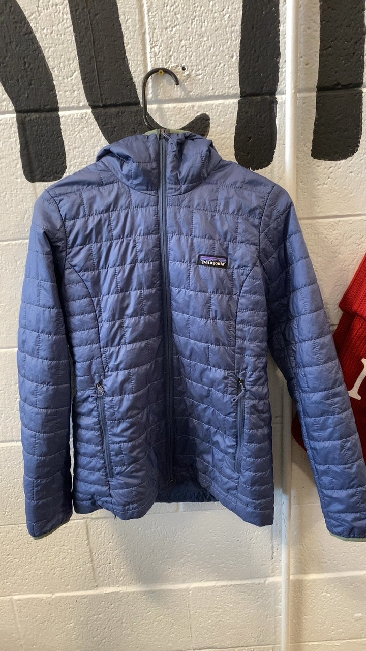 Patagonia Nano Puff Hoody Insulated Jacket (Synthetic) XS Blue