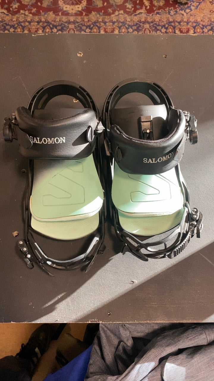 2022 W's Salomon Vendetta Bindings (Snowboard) L Black/Teal