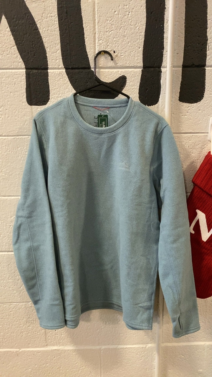 LL Bean Fleece Sweater M Blue