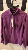 The North Face Fleece Jacket (Quarter-Zip) (No Hood) L Purple