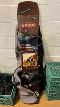 2020 Arbor Draft Snowboard 152cm Brown With Burton Snowboard Bag 156cm