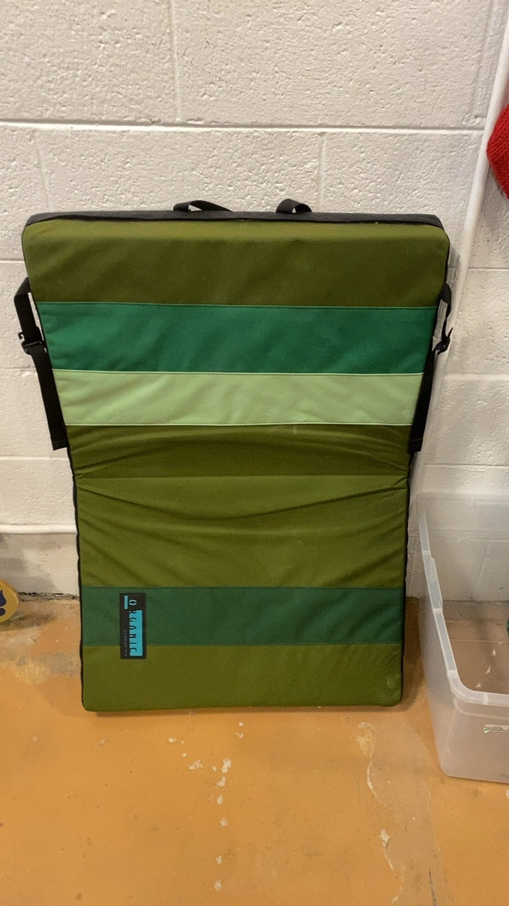 Organic Climbing Briefcase Crash Pad 3'x2' Green