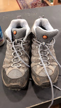 Merrell Shoes (Hiking Boots) 9 Grey/Periwinkle Moab Mid