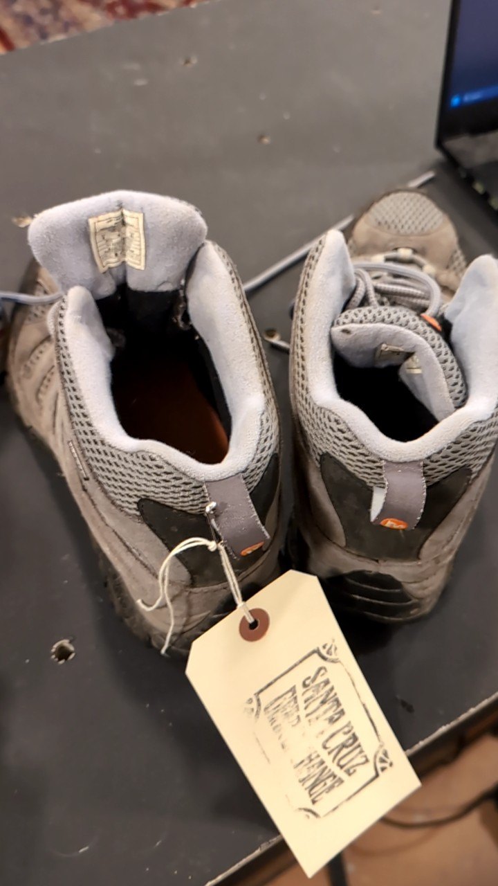 Merrell Shoes (Hiking Boots) 9 Grey/Periwinkle Moab Mid