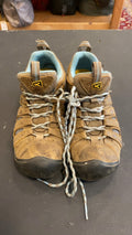 KEEN Voyageur Shoes (Hiking Boots) W's 6.5 Brown/Blue