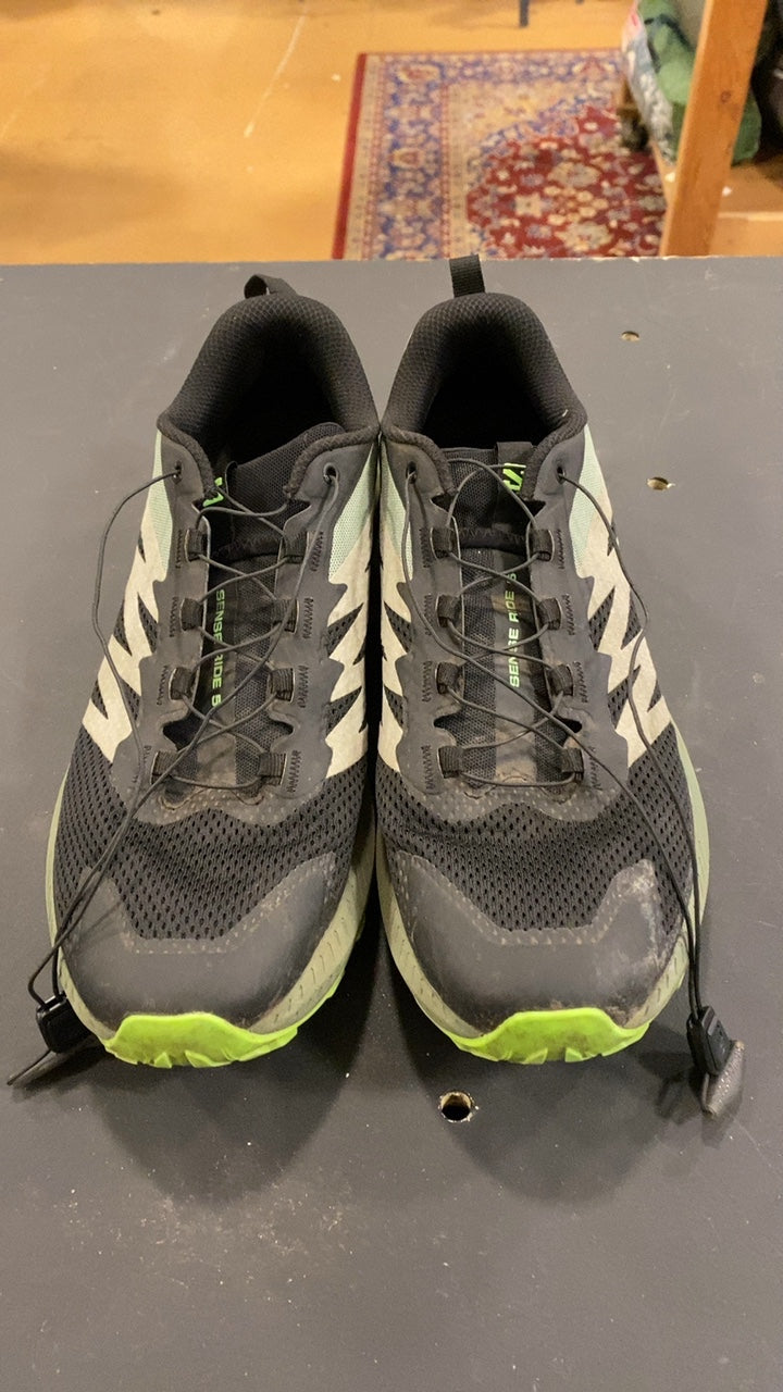 Salomon Sense Ride 5 Shoes (Running) 11.5 Green/Black