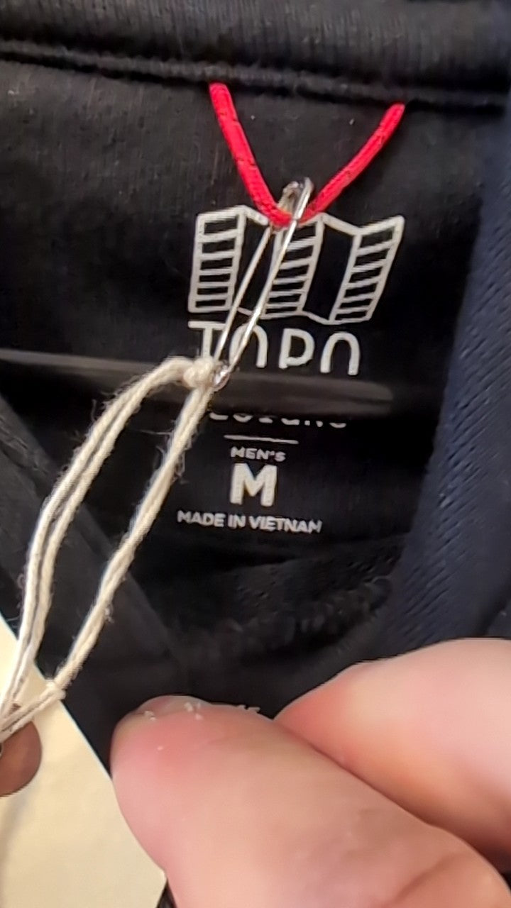 Topo Designs Hoody M Black