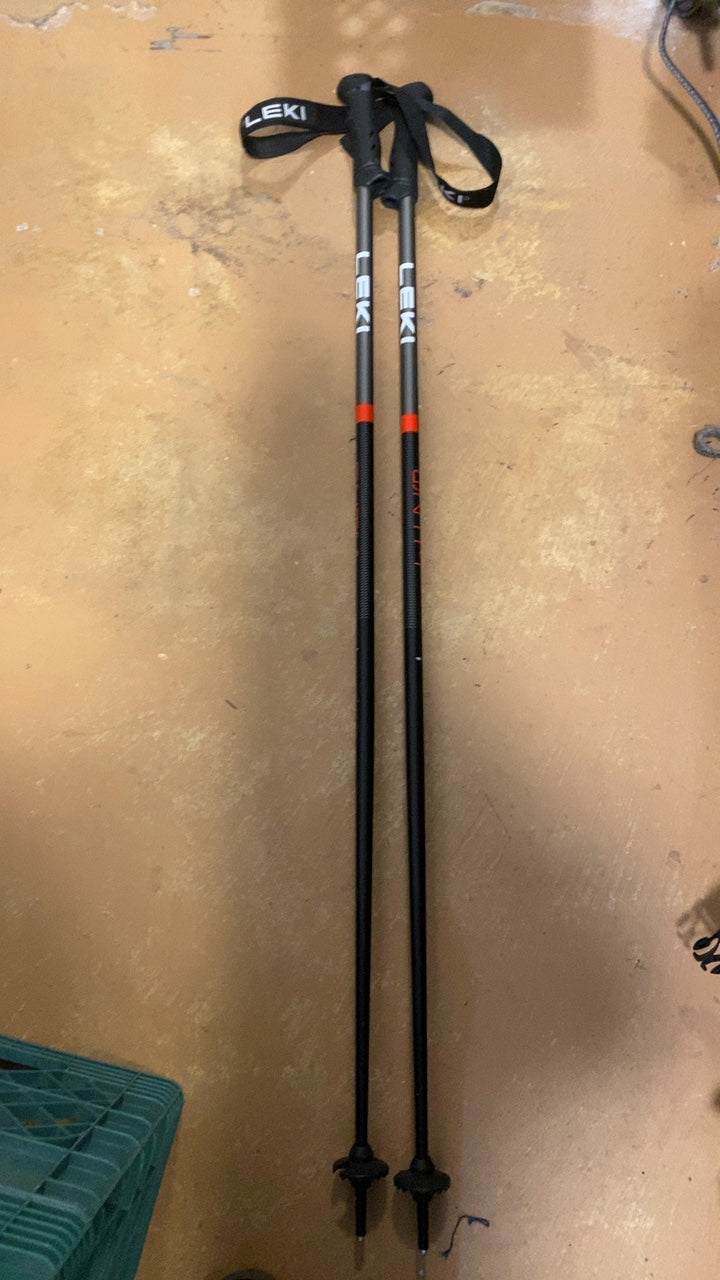 Leki QNTM Poles (Ski) 115 Black/Red