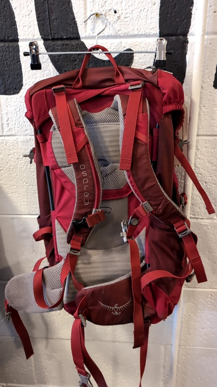 Osprey Backpack Adjustable Red Ace 38L