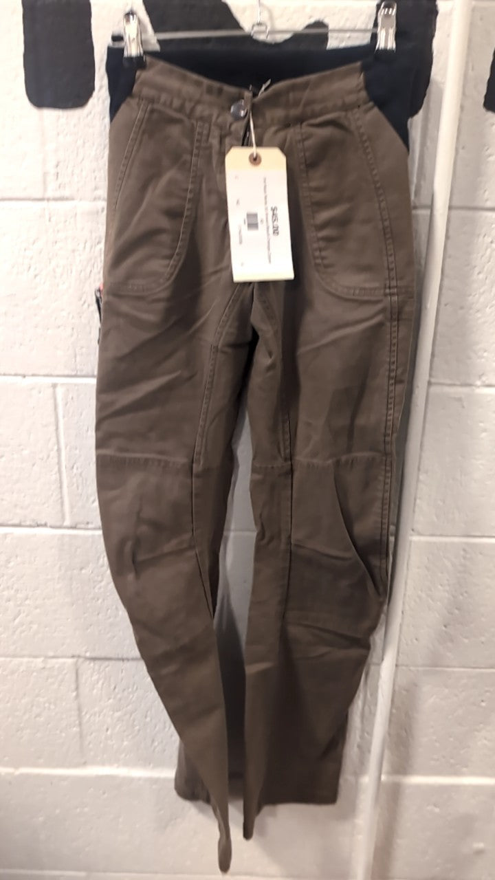 3rd Rock Pants XS Brown/Black Orange Zipper