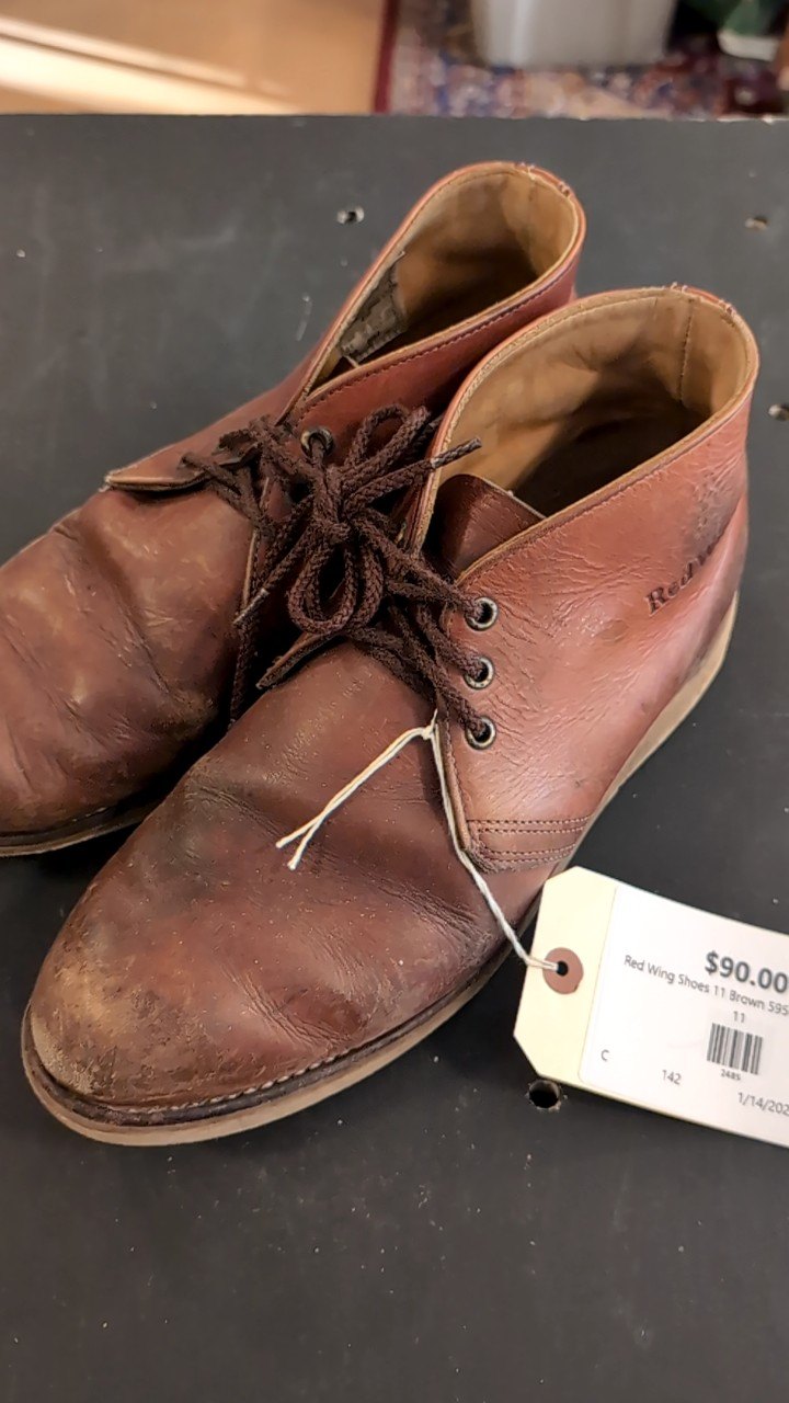 Red Wing Shoes 11 Brown 595 Work Chukka