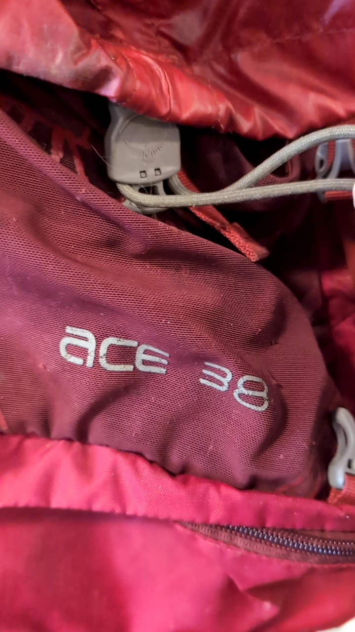 Osprey Backpack Adjustable Red Ace 38L