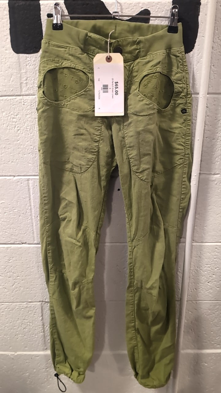 E9 Pants S Green Linen