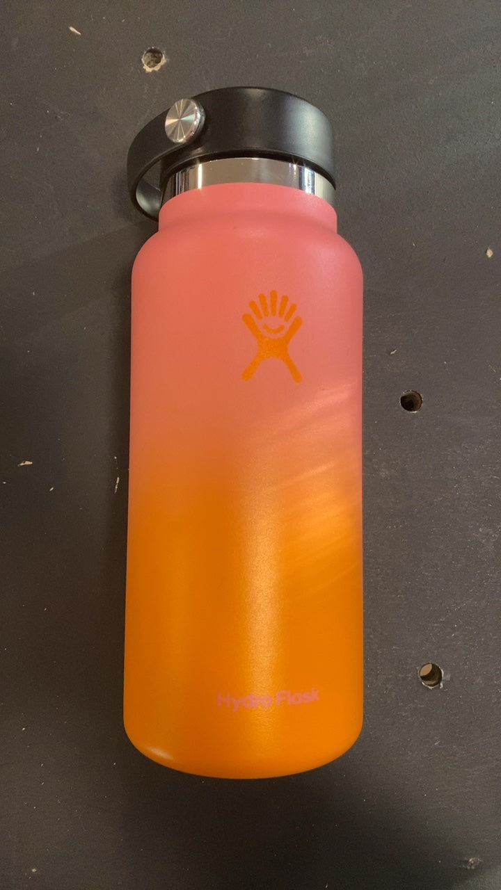 Hydro Flask Water Bottle 32oz Orange/Pink