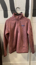 Patagonia W's Better Sweater Fleece Jacket (Quarter-Zip) (No Hood) S Pink