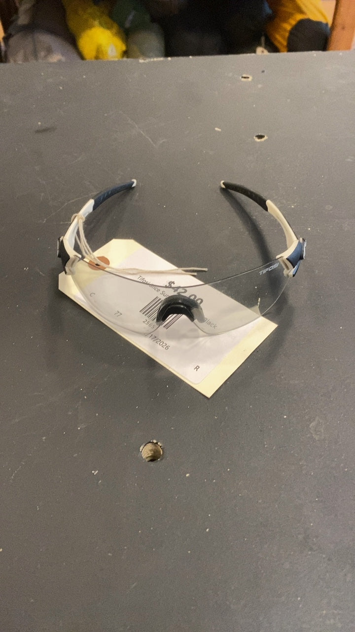 Tifosi Slice Sunglasses White/Black