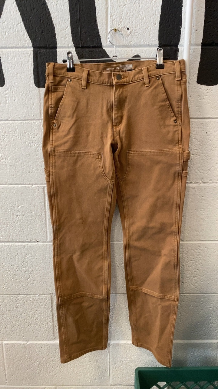 Carhartt Relaxed Fit Double Knee Pants 8 Brown
