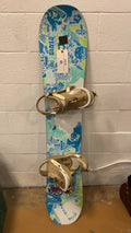 2006 Burton GTwin Snowboard 150cm Blue/Green