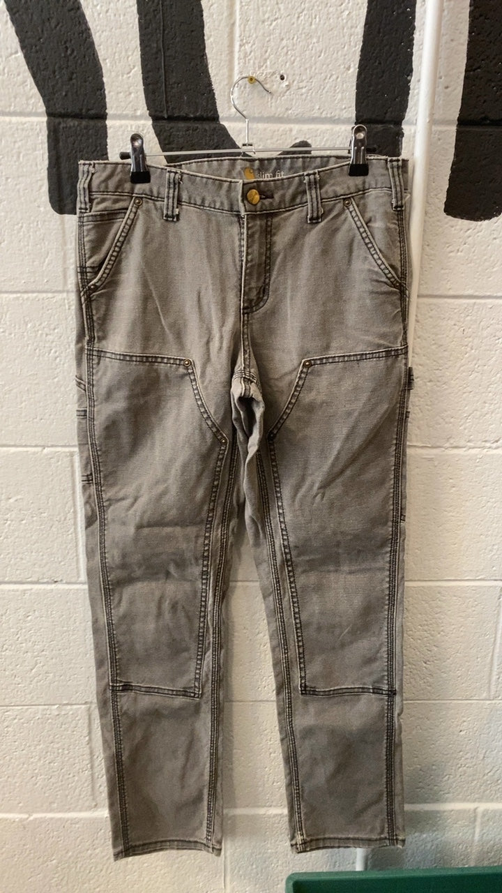 Carhartt Slim Fit Double Knee Pants 4 Grey