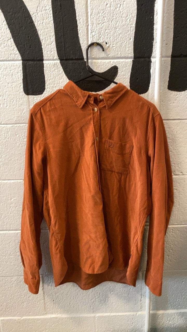Fjallraven Ovik Cord Longsleeve (Button-Up) W's M Orange