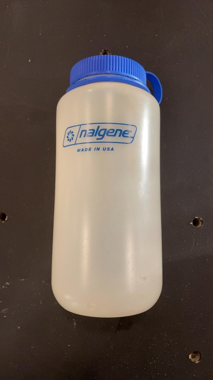 Nalgene Water Bottle 32oz White/Blue