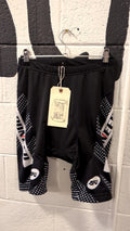 Sponeed Bike Shorts S Black White Dots