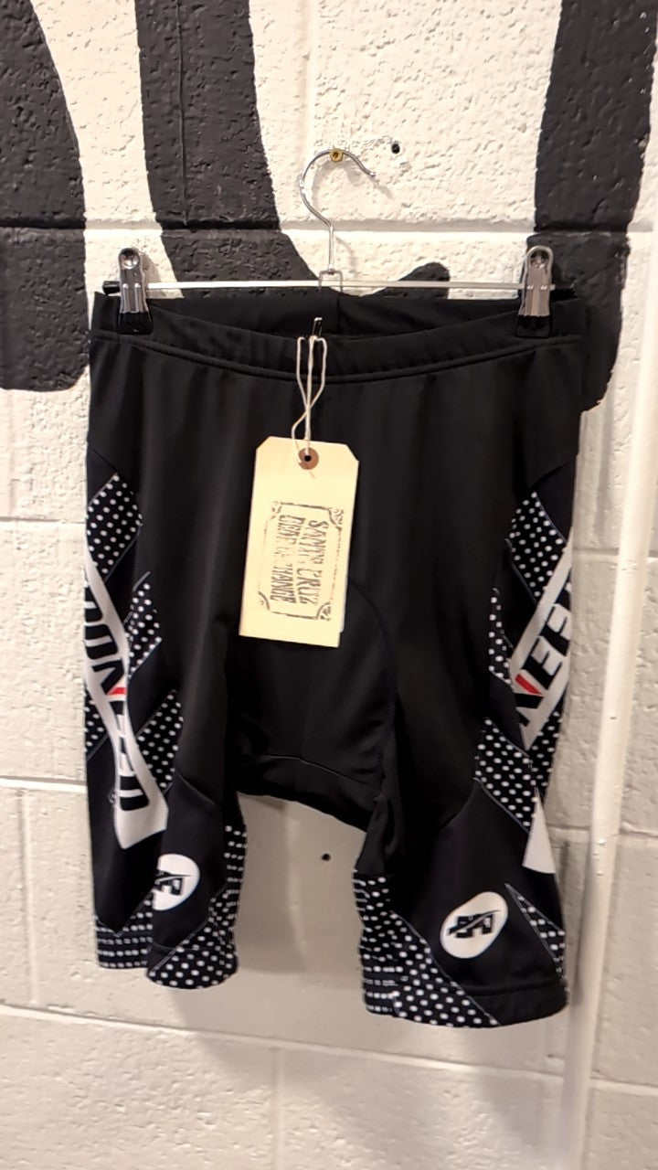 Sponeed Bike Shorts S Black White Dots
