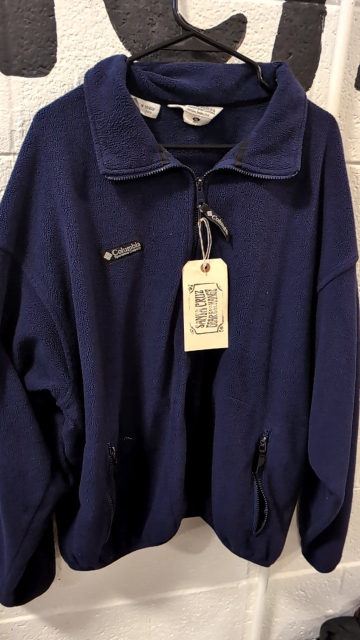 Columbia Fleece Jacket (Full-Zip) (No Hood) XL Blue